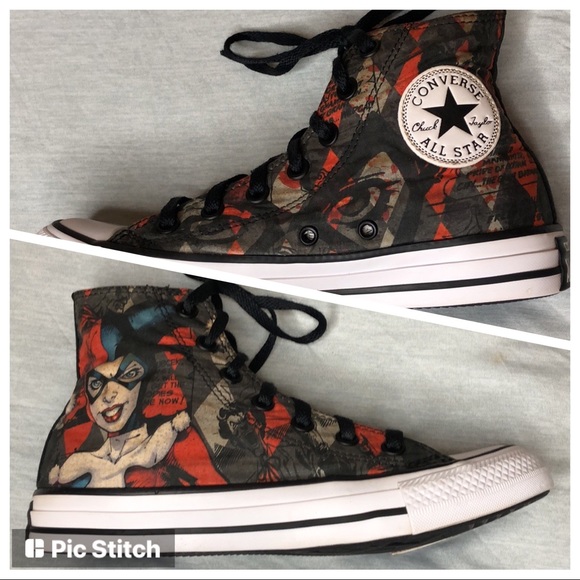Converse Shoes - Harley Quinn DC x Converse Chuck Taylor size 7 Women’s